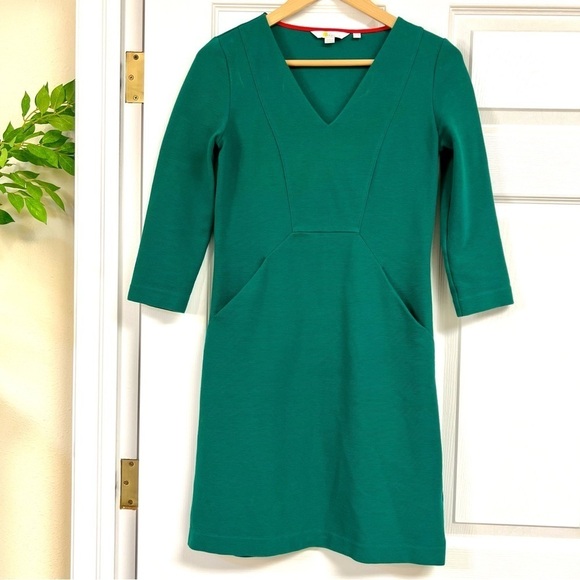 BODEN Boden Bronte Ottoman Dress in Forest women’s size 4 - Picture 2 of 12